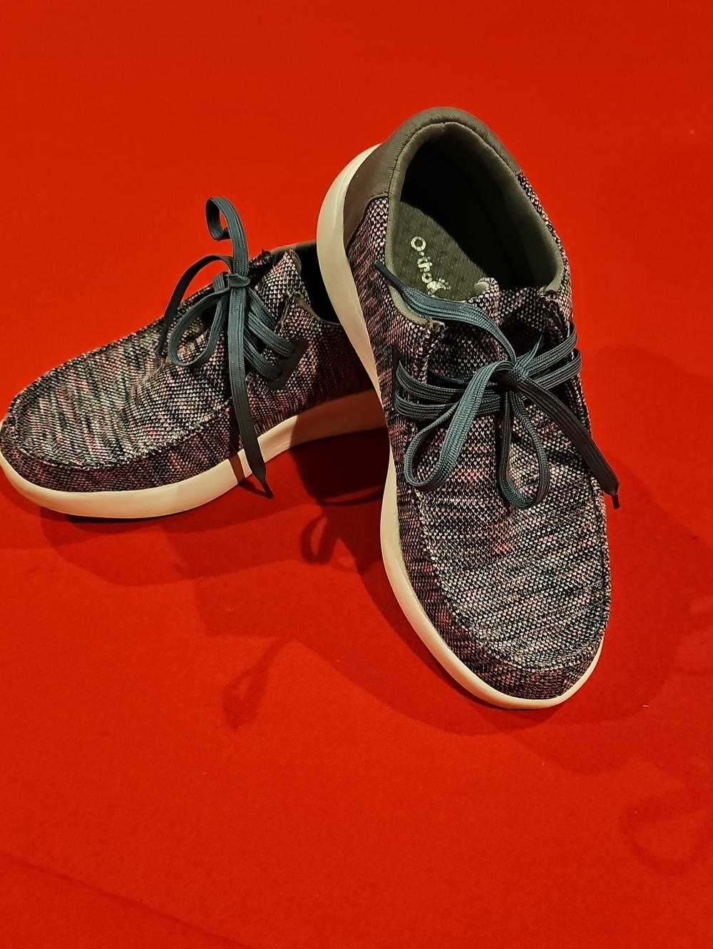 Women's Lace-Up Sneakers in Multicolor Pink/Gray